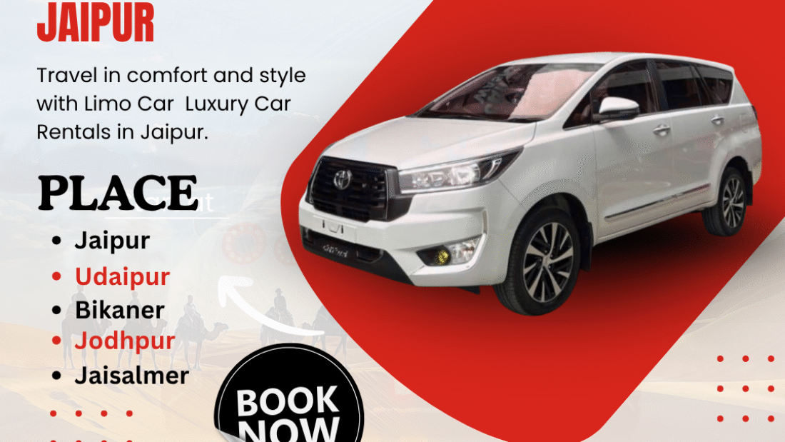 Blue and White Modern Car Rental Instagram Post