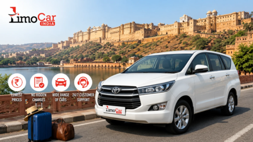 Affordable Toyota Innova car rental in Rajasthan by Limo Car India with transparent pricing and no hidden charges