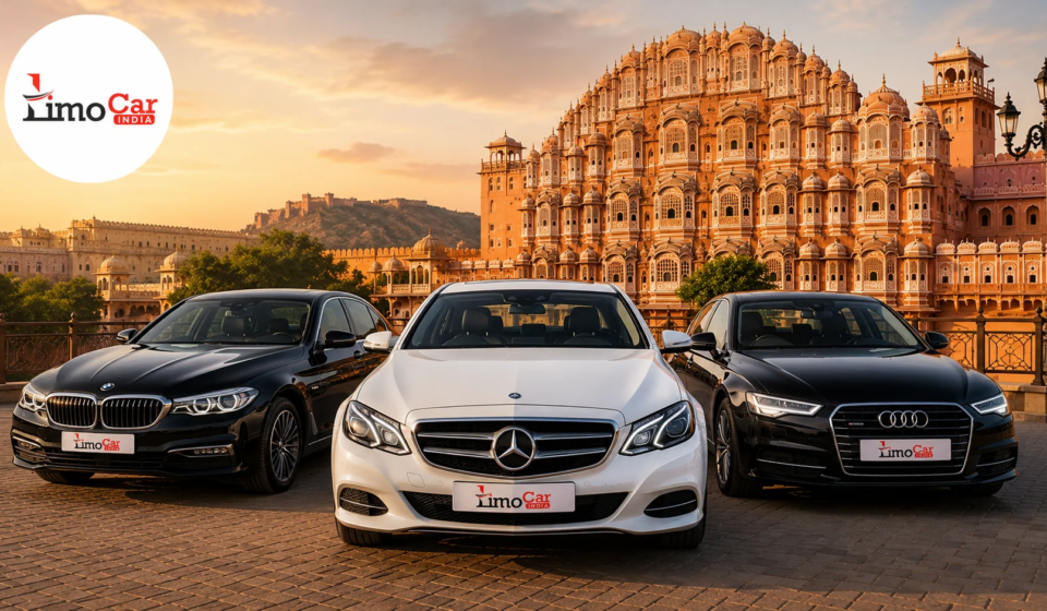 Luxury Mercedes-Benz, BMW and Audi car rental service by Limo Car India in Jaipur with premium chauffeur-driven vehicles